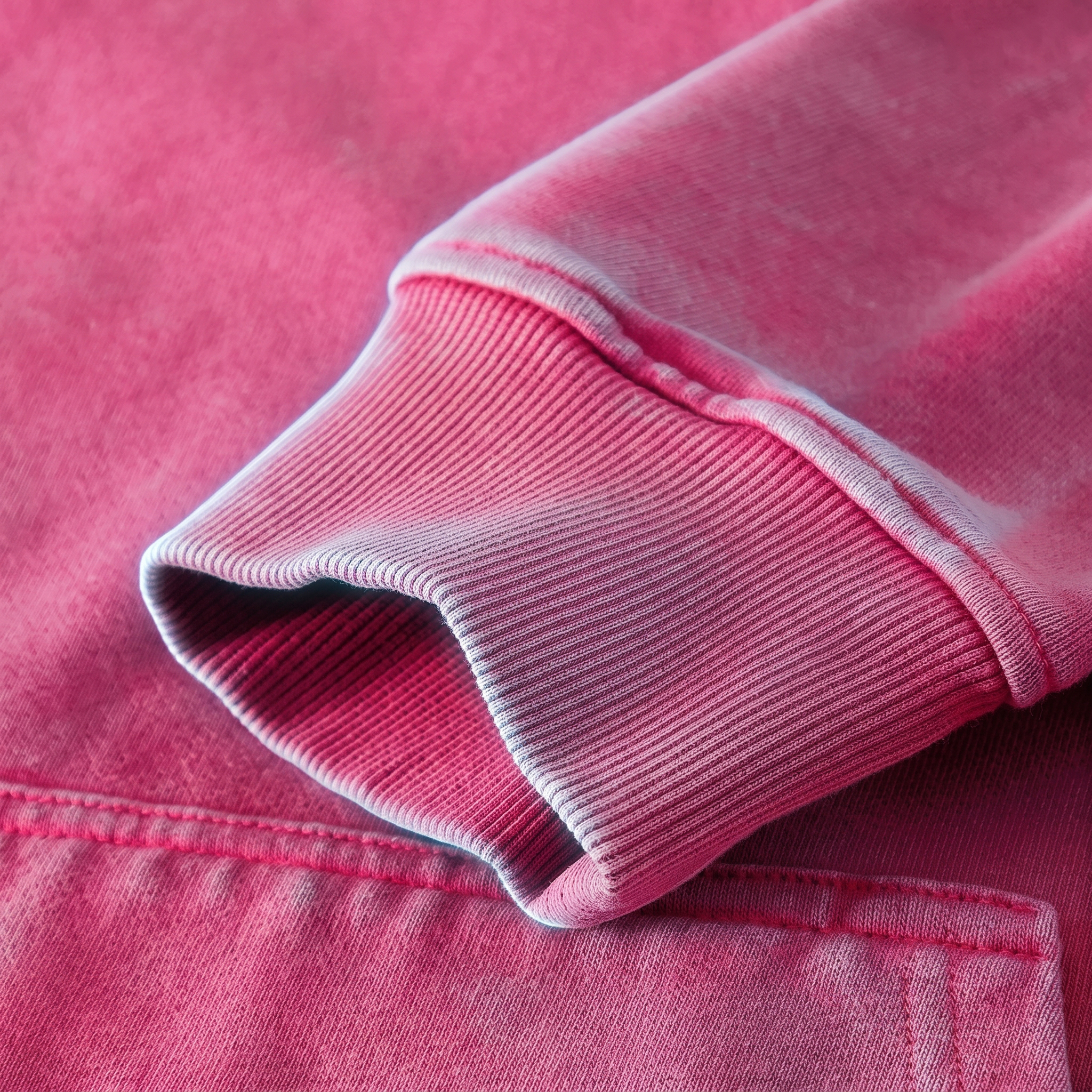 Overdrive - Acid Pink Washed - Long Hoodie - Image 8