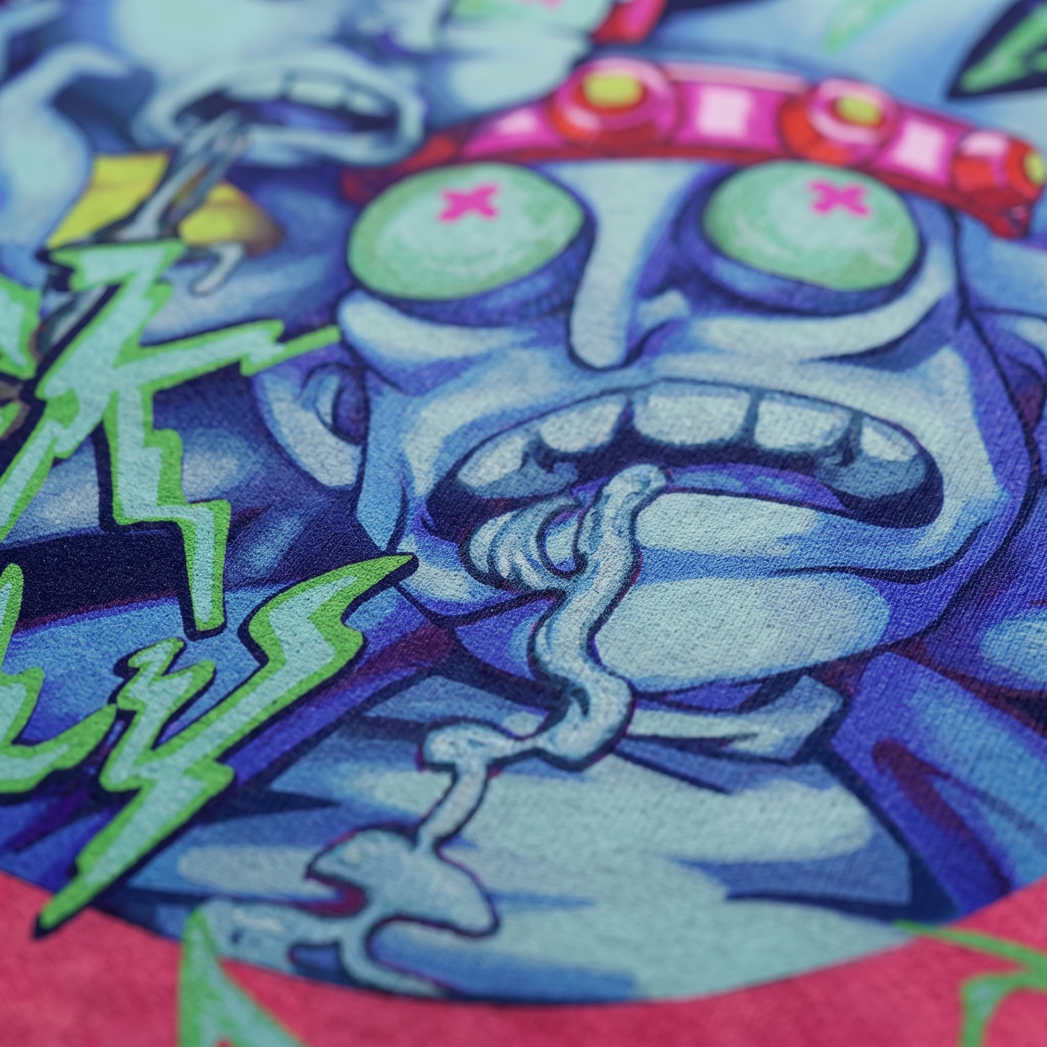 Overdrive - Acid Pink Washed - Long Hoodie - Image 3