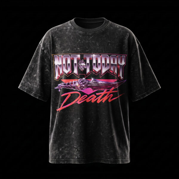 Not Today - Snow Black Tee