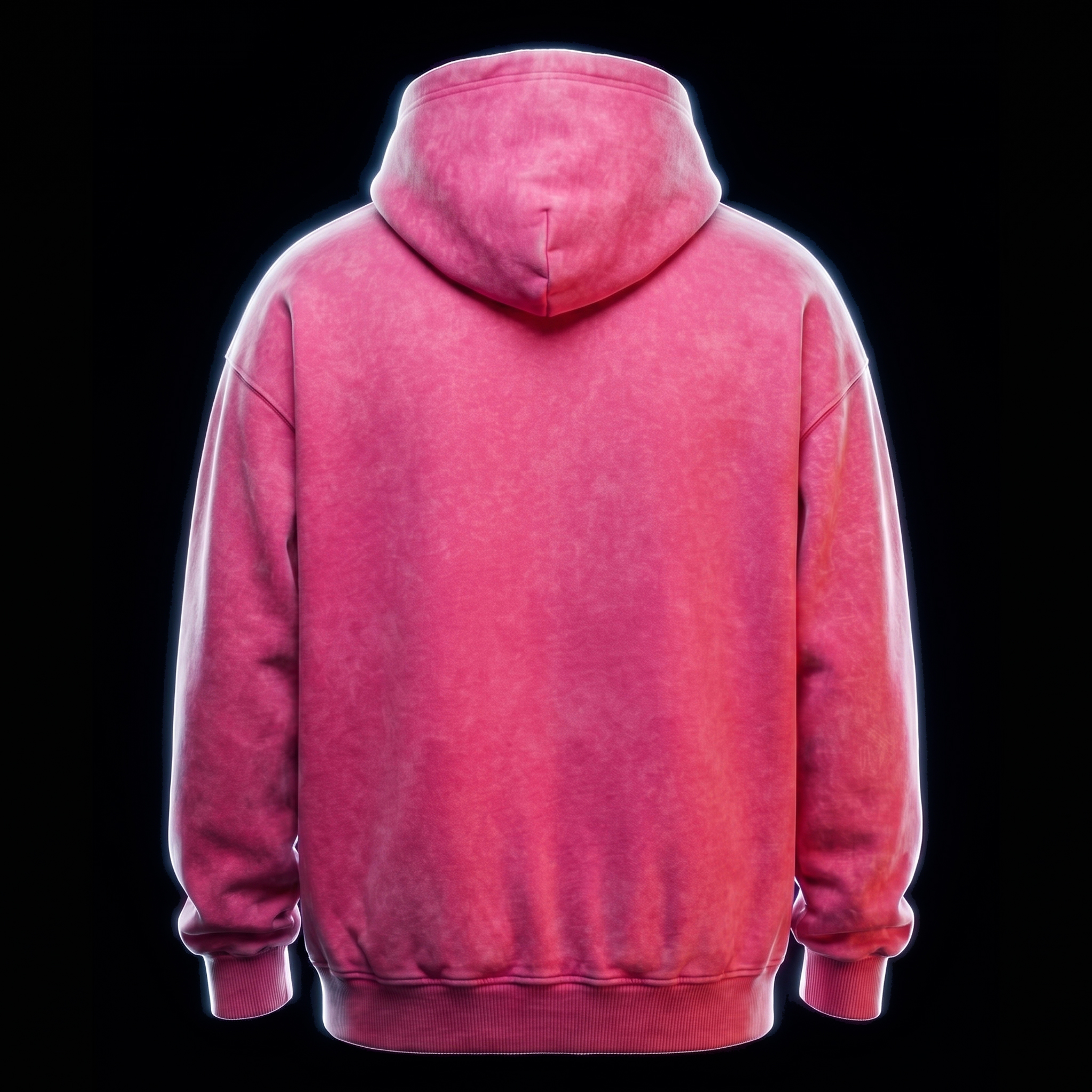 Overdrive - Acid Pink Washed - Long Hoodie - Image 6